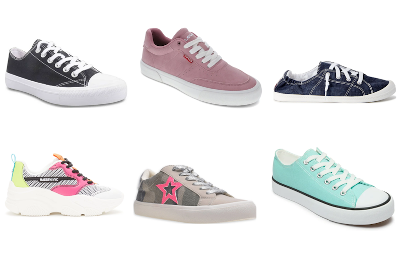 Women Sneakers on Google. Women's Lace-Up Sneakers. Levi's Womens Maribel Lux Synthetic Leather Lowtop Casual Lace Up Sneaker Shoe. Time and Tru Women's Scrunchback Sneaker. Madden NYC Women’s Dad Sneakers. Time and Tru Women's Low Top Fashion Star Sneakers. Shirry Womens Canvas Shoes Low Top Shoes Fashion Sneaker.