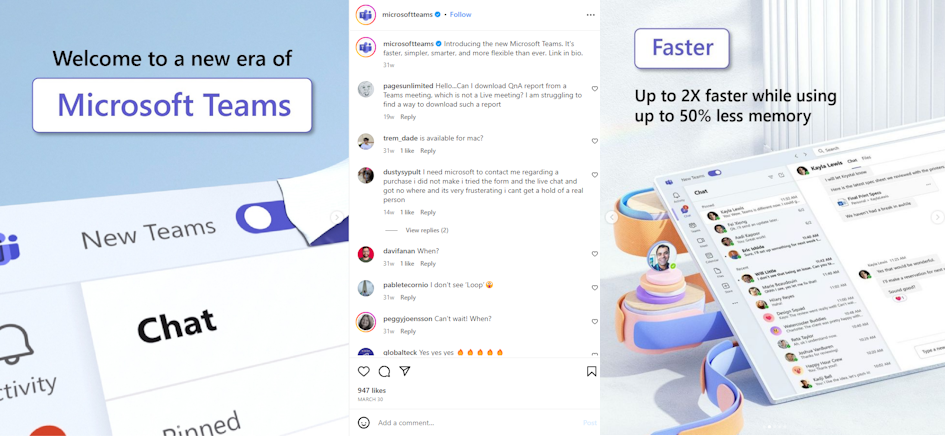 @microsoftteams (Microsoft Teams): Introducing the new Microsoft Teams. It's faster, simpler, smarter, and more flexible than ever.